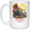 Halloween Party, Pumpkin In Halloween, Trump Halloween White Mug