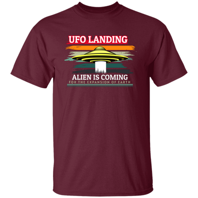 UFO Landing For The Expansion Of Earth, Retro UFO Unisex T-Shirt