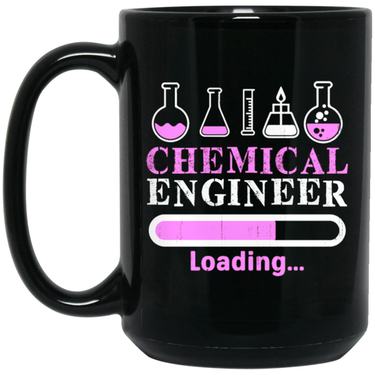 Chemical Engineer, Love Chemical Engineer Gift, Love Engineer Of Chemical Black Mug