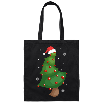 Funny Christmas Tree, Christmas Tree, Love Xmas, Merry Christmas, Trendy Chrismas Canvas Tote Bag