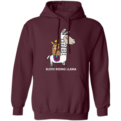 Llama And Sloth, Alpacas Lover, Funny Llama, Best Llama, Best Sloth Pullover Hoodie