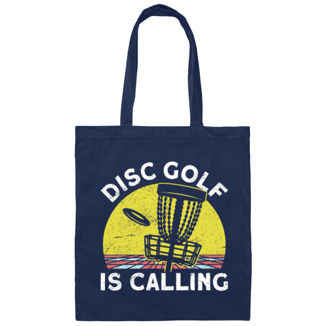 Love This Golf, Disc Golf Is Calling, Retro Golf Player Gift Canvas Tote Bag