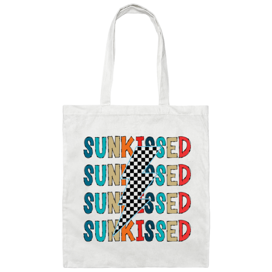 Flash Sunkissed, Groovy Sunkissed Canvas Tote Bag