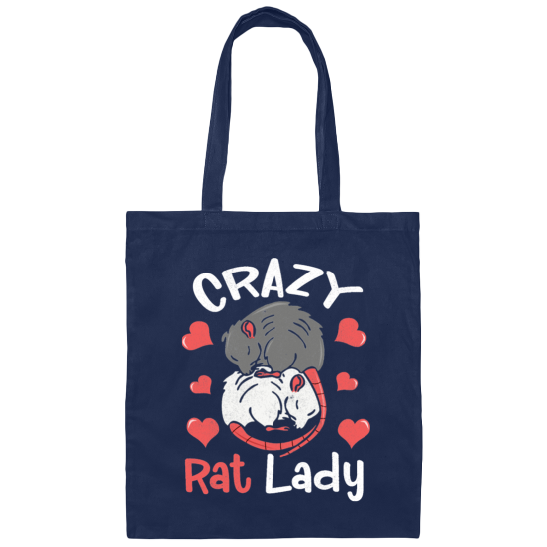 Crazy Rat Lady, Love Rat, Couple Of Rat, Mouse Couple, Anniversity Gift Canvas Tote Bag