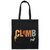 Retro Climb, Love To Climb, Climber Gift, Best Climb Ever, Best Sport, Climb Vintage Canvas Tote Bag
