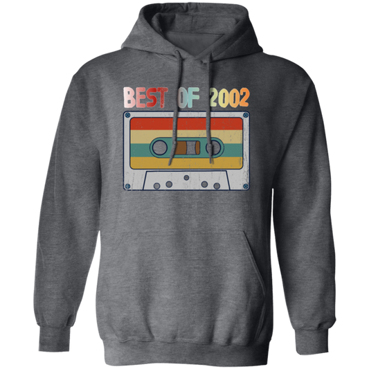 Best Of 2002, 18th Birthday Gift, Retro Cassette Lover, Love Cassette Pullover Hoodie