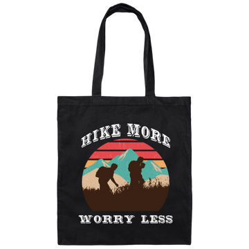 Retro Hiking Vacation Hiking Outfit For Hobby Climber Canvas Tote Bag