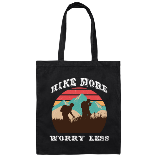 Retro Hiking Vacation Hiking Outfit For Hobby Climber Canvas Tote Bag