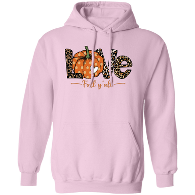 Love Fall, Y'All, Love Fall Season, Fall Quote, Fall Pumpkin Pullover Hoodie