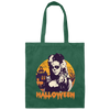 Happy Halloween, Happy Halloween Witch, Horror Gift Canvas Tote Bag