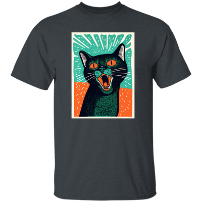 Meowing Love Gift, Cat In Retro Style, Lovely Cat, Funny Cat Poster Unisex T-Shirt