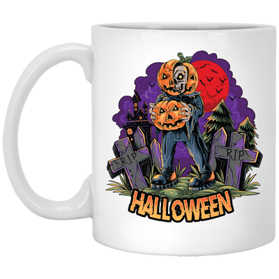 Halloween Holiday, Happy Halloween, Horror Night White Mug