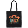 Limited Edition 1983, 1983 Vintage Style, Love In 1983, Best 1983 Canvas Tote Bag