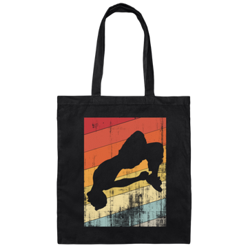 Skirter Motif, Great Gift Parkour, Freerunning For Parkour, Freerunners Lover Vintage Canvas Tote Bag