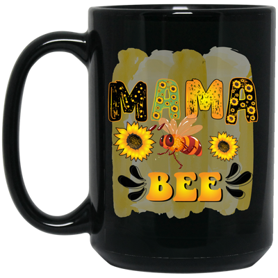 Mama Bee, Mother's Day Gifts, Bee Hard Working Black Mug