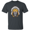 Gorilla Wearing Aztec Headdress, Scare Of Giant Gorilla, Aztec Headdress Unisex T-Shirt