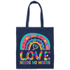 Love Needs No Words, Puzzle Of Love, Pride Month Canvas Tote Bag