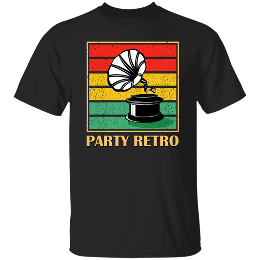 Retro Grammophone, Party Retro, Retro Music Unisex T-Shirt