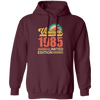 Hawaii 1985 Gift, Vintage 1985 Limited Gift, Retro 1985, Tropical Style Pullover Hoodie