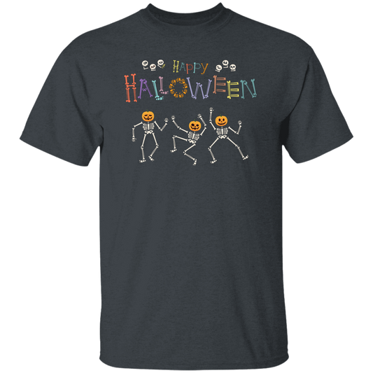 Happy Halloween, Skeleton Dancing, Funny Halloween Unisex T-Shirt