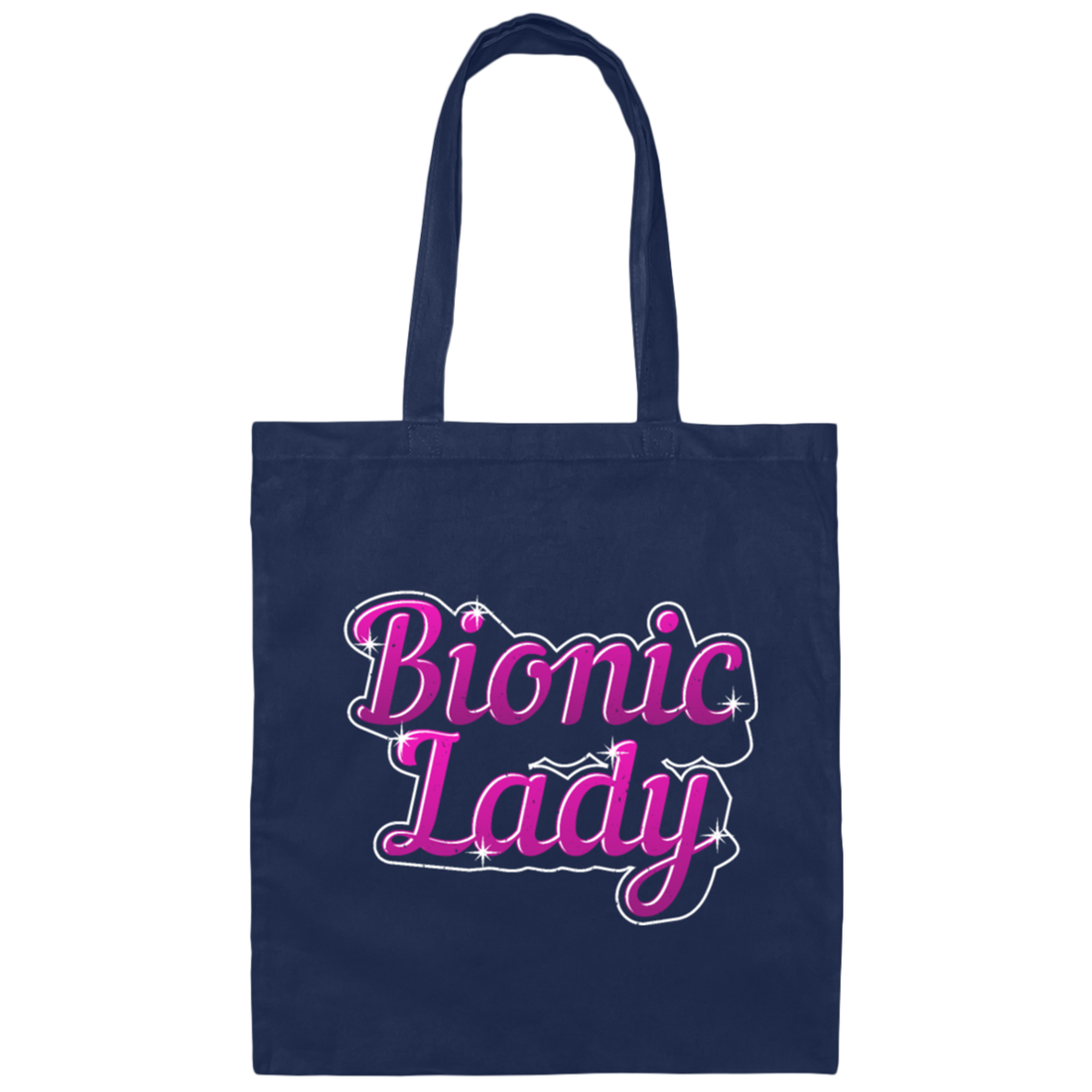 Bionic Lady, Survivor Knee, Replacement, Patients and Survivor Gift Canvas Tote Bag