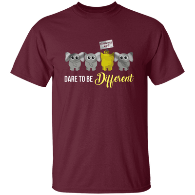 Elephant Lover Gift, Dare To Be Different, Different Elephant, Cute Gift Unisex T-Shirt