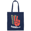 Retro Peace Love 60's 70's Hippie, Vintage Inspired Canvas Tote Bag