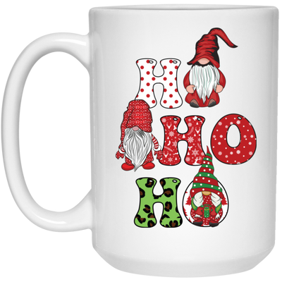 Ho Ho Ho, Xmas Gnome, Merry Christmas, Cute Gnome White Mug