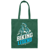 Biking Legend Mountain Biking Biker Lover Gift Canvas Tote Bag