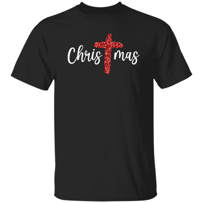 Red Glitter Christmas, Pastor Gift, Merry Christmas, Red Christian, Trendy Chrismas Unisex T-Shirt