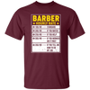 Funny Barber Gift, Barber Sayings, Barber Hourly Rate Gifts, Love Baber Unisex T-Shirt