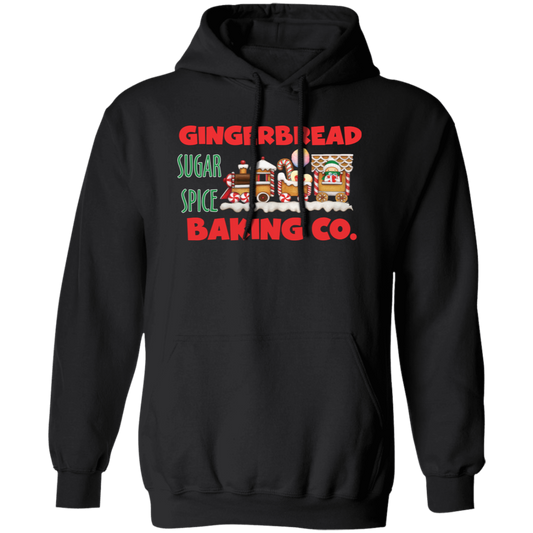 Gingerbread Baking Company, Sugar Spice, Sweet Gingerbread, Merry Christmas, Trendy Christmas Pullover Hoodie