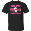 Groovy Christmas, Cool Santa, Pink Groovy Xmas, Merry Christmas, Trendy Christmas Unisex T-Shirt