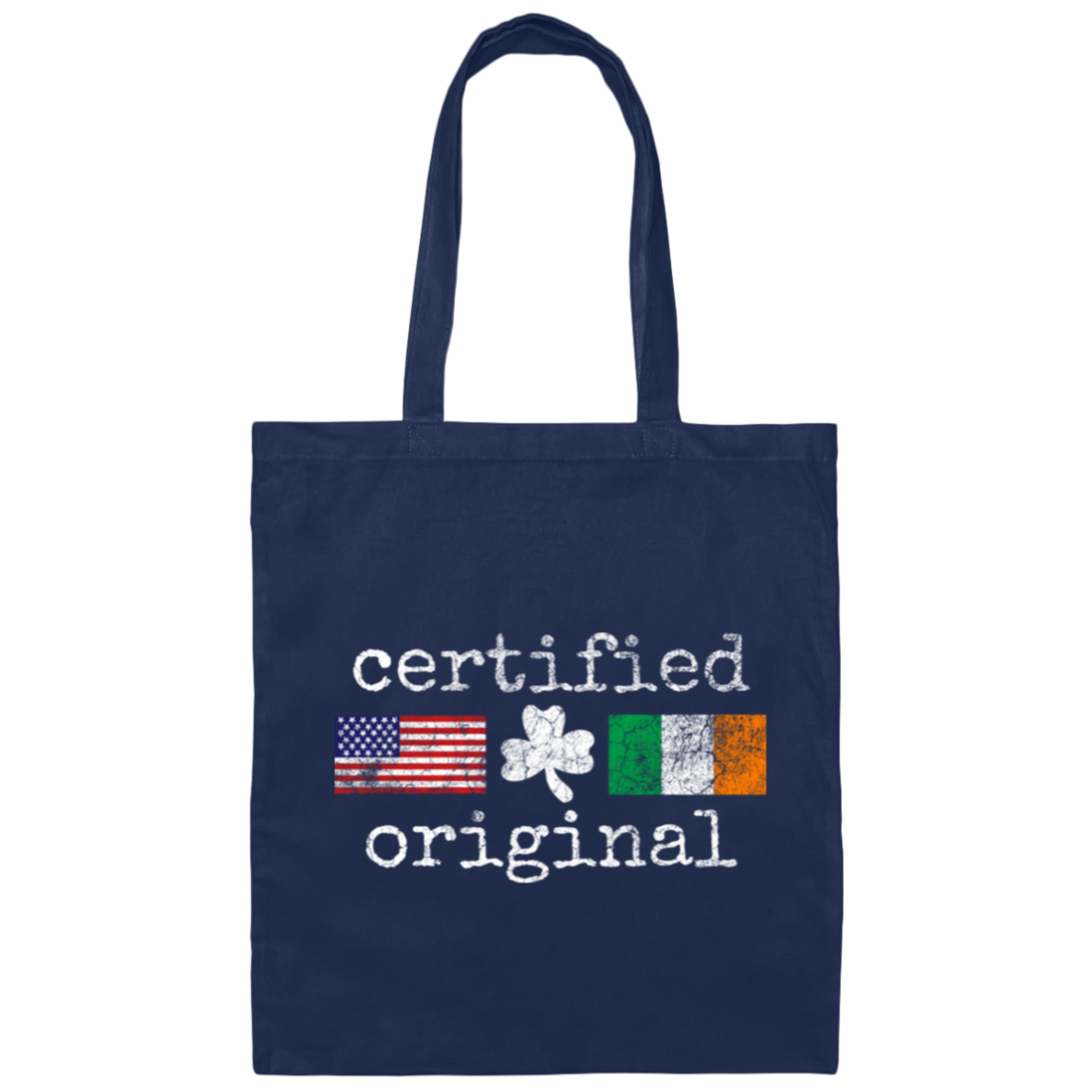 Irish American Certified Original Canvas Tote Bag