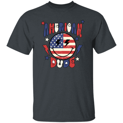 American Dude, Proud Of America, American Smile, Retro American Unisex T-Shirt