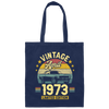 1973 Best Gift, 1973 Limited Edition, April 1973 Birthday Gift, Retro 1973 Canvas Tote Bag