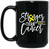 Childhood Cancer Awareness, Childhood Cancer, Stronger Than Cancer Black Mug