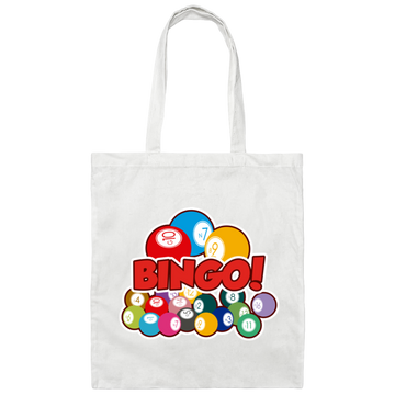 Many Balls, Love Bingo Balls, Bingo Gift, Bingo Balls Gift Canvas Tote Bag