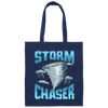 Cute Storm Chaser, Severe Tornado, Weather Tornado Obsessed Canvas Tote Bag