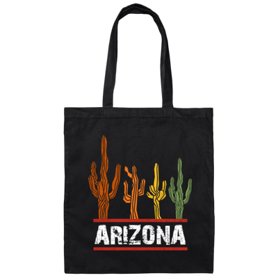 Arizona US State, Cactus Retro, Love Cactus, Best Of Cactus, Love Arizona Canvas Tote Bag