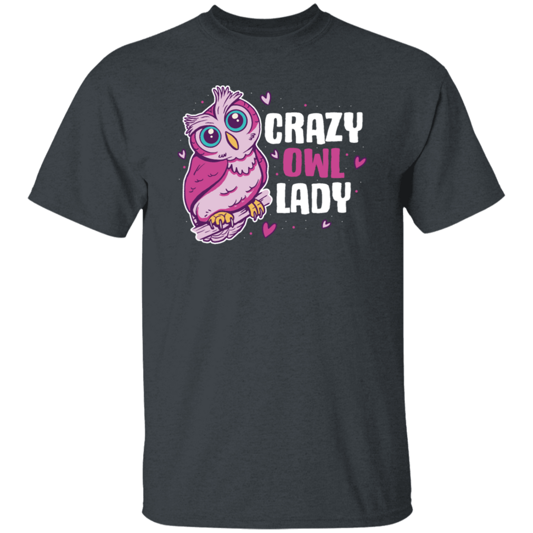 Crazy Owl Lady, Merry Xmas Gift For Owl Lover Purple Tone, Owl In Space Unisex T-Shirt