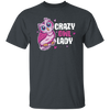 Crazy Owl Lady, Merry Xmas Gift For Owl Lover Purple Tone, Owl In Space Unisex T-Shirt