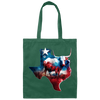 Love Texas, Cow In Texas, Best Of Texas, Best Cow Lover Gift, Texas Cow Canvas Tote Bag