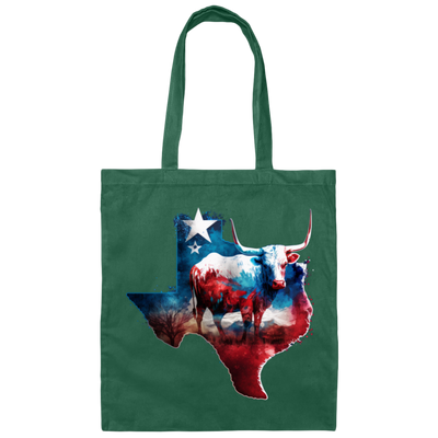 Love Texas, Cow In Texas, Best Of Texas, Best Cow Lover Gift, Texas Cow Canvas Tote Bag