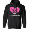 Love Life, Happy Valentine's Day, Skull In Heart Shape, Trendy Valentine Pullover Hoodie