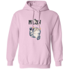 Cute Meow, Cute Stupid Cat, Cat Catch Fishing Rod Pullover Hoodie