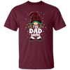 The Dad Gnome Present For Family, Xmas Cute Gnome Lover Unisex T-Shirt