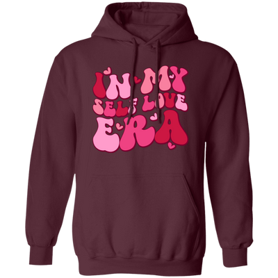 In My Self Love Era, Love Era, Groovy Love, Groovy Valentine, Valentine's Day, Trendy Valentine Pullover Hoodie