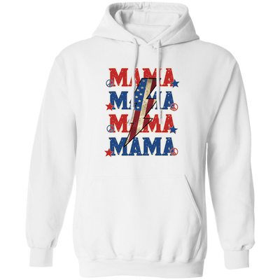 Mama American, Flash American, Peace And Star American Pullover Hoodie