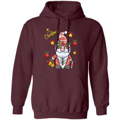 Gnome Christmas, Cute Gnome, Cute Xmas, Xmas Bauble, Merry Christmas, Trendy Christmas Pullover Hoodie